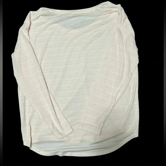 ATHLETA Cloudlight Stratus Striped Long Sleeve Shirt Pale Pink - Picture 2 of 2